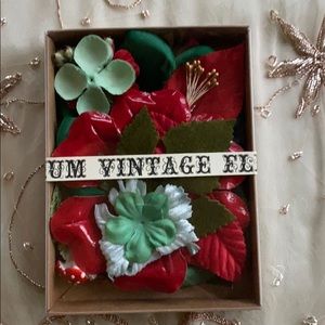 Red Floral Crafting Pieces In Original Box